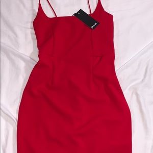 NWT Red Bodycon Mini Dress